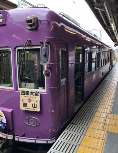 Tram zum Arashiyama Bambuswald