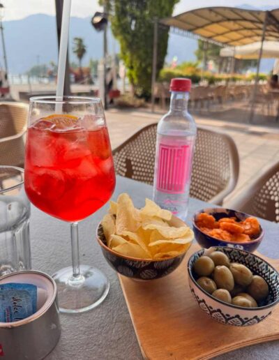 Essen und Trinken am Iseosee - Campari Spritz