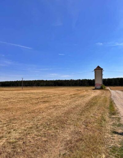 Trockene Felder an der Regnitz
